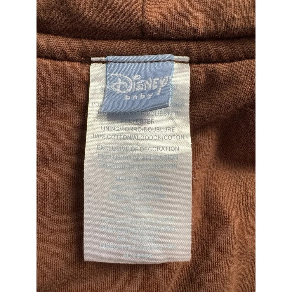 Disney Baby Winnie‎ the Pooh Infant Bunting Snowsuit Brown Bear Size 3-6 Months
